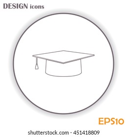 Line icon- Graduation cap