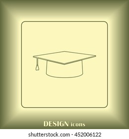 Line icon- Graduation cap