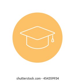 Line icon- graduation cap