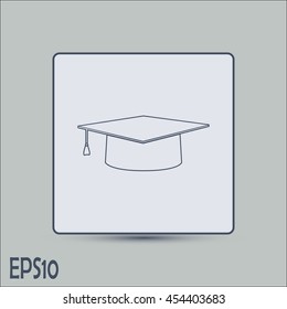 Line icon- Graduation cap