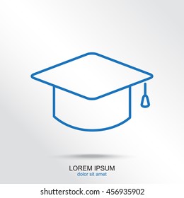 Line icon- graduation cap