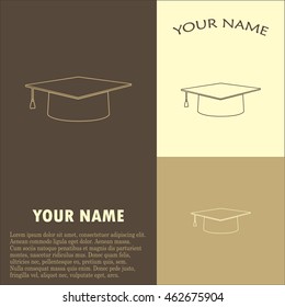 Line icon- Graduation cap
