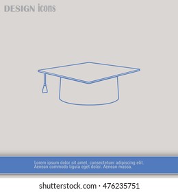 Line icon- Graduation cap