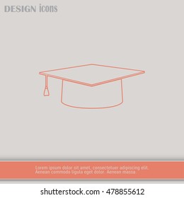 Line icon- Graduation cap