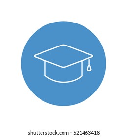 Line icon- graduation cap