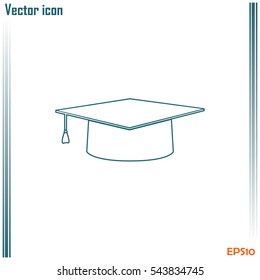 Line icon- Graduation cap