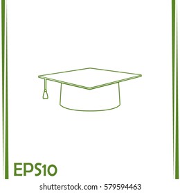 Line icon- Graduation cap