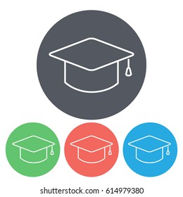 Line icon- graduation cap