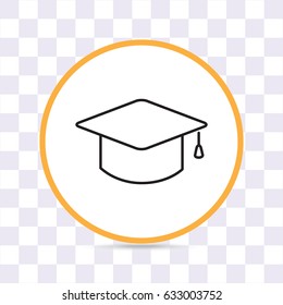 Line icon- graduation cap