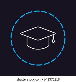 Line icon- graduation cap