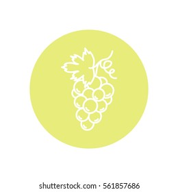 Line icon- grapes