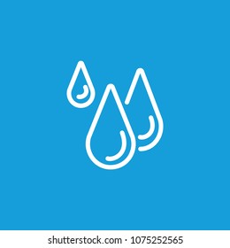 Line icon of group of drops. Water, oil, rain. Symbols and signs concept. Can be used for signboards, web pictograms and buttons