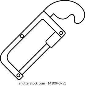   line icon for hacksaw 