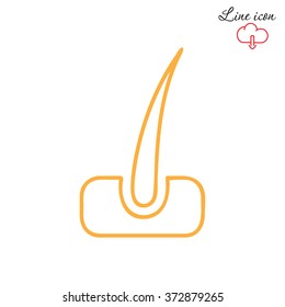 Line icon- hair