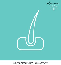 Line icon- hair