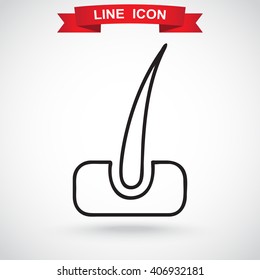 Line icon- hair
