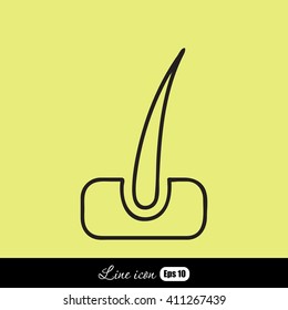 Line icon- hair