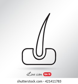 Line icon- hair
