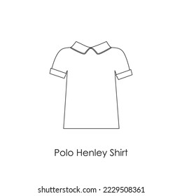 Line icon half-sleeve men's dress shirt Line Vector illustration. Half Sleeve Dress Shirt for Men linear vector icon isolated on white background. Outline Drawing simple shirt line pictogram symbol