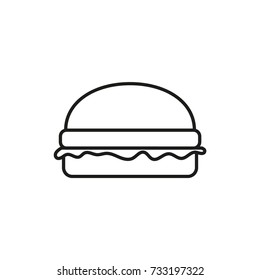 Line icon. Hamburger