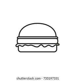 Line icon. Hamburger
