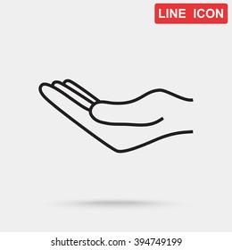 Line icon- hand