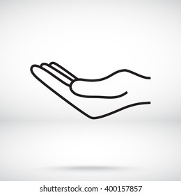 Line icon- hand