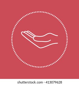 Line icon- hand