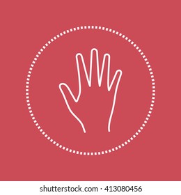 Line icon- hand