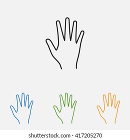 Line icon- hand