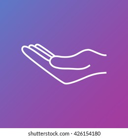 Line icon- hand
