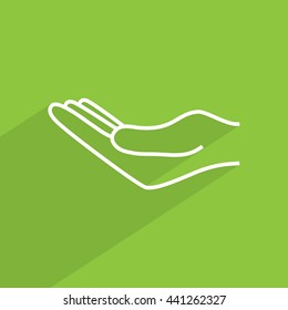 Line icon- hand