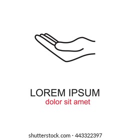 Line icon- hand