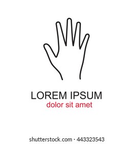 Line icon- hand