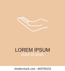 Line icon- hand