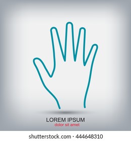 Line icon- hand