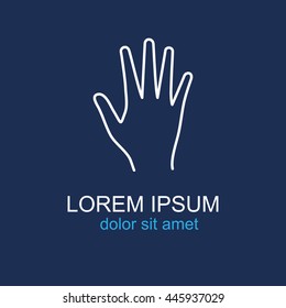 Line icon- hand
