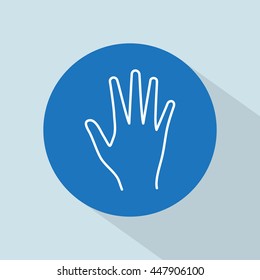 Line icon- hand