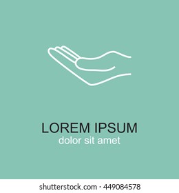 Line icon- hand
