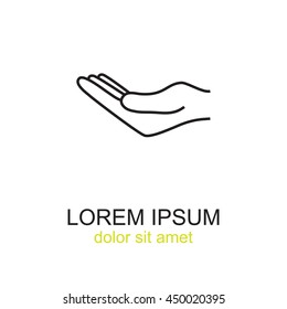 Line icon- hand