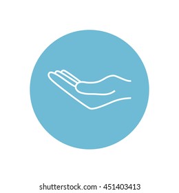 Line icon- hand