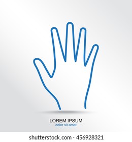 Line icon- hand