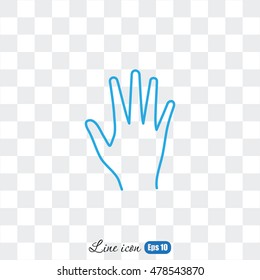 Line icon- hand