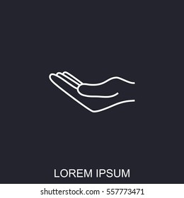 Line icon- hand