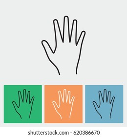 Line icon- hand