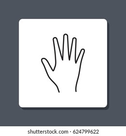 Line icon- hand