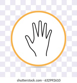 Line icon- hand