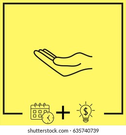 Line icon- hand