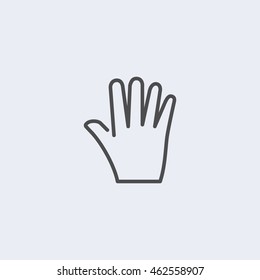 Line Icon Hand Iconhand Vector Stock Vector (Royalty Free) 462558907 ...