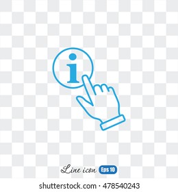 Line icon- hand  money for house